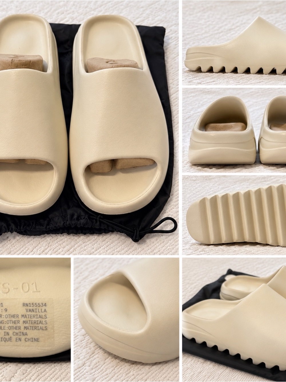 Yeezy Slide Sandals in Vanilla